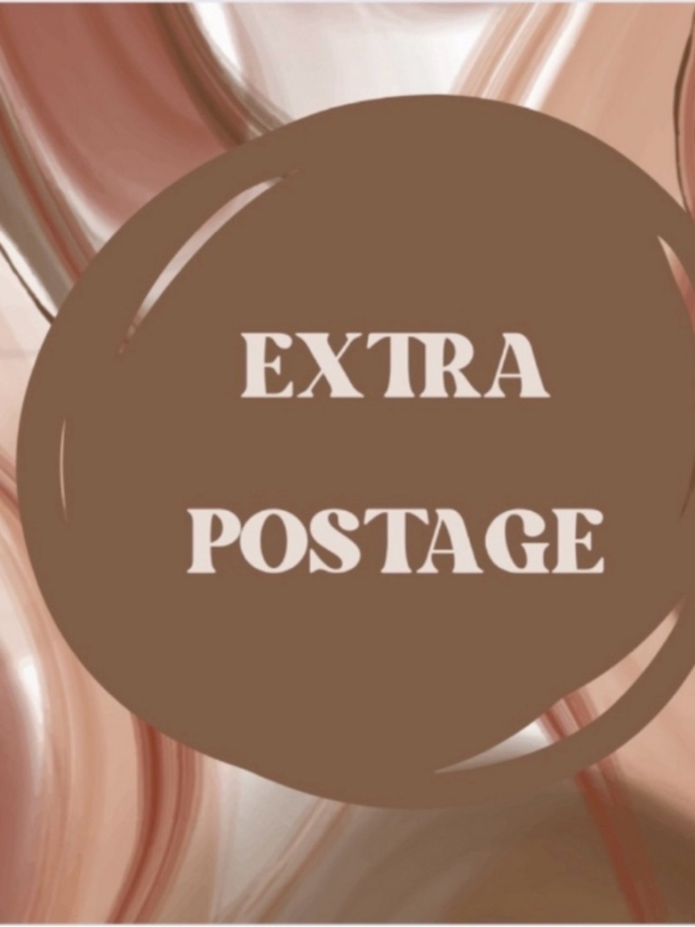 Extra Postage - Brown Sticker/Label